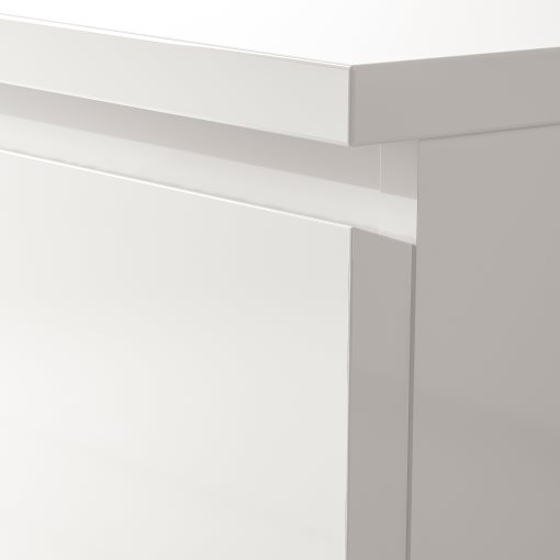 MALM, chest of 4 drawers/high-gloss, 80x100 cm, 504.240.54