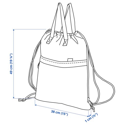 VÄRLDENS, gym bag, 15 l, 504.879.23