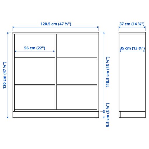 Tonstad Shelving Unit, 121x37x120 Cm 50489291 