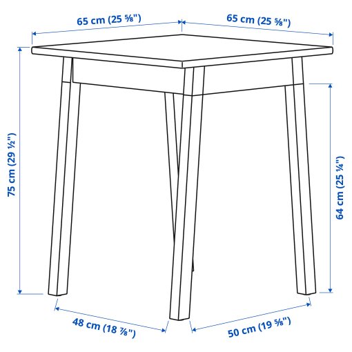 PINNTORP, table, 65x65 cm, 505.294.66