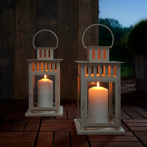 BORRBY, lantern for pillar candle/in/outdoor, 28 cm, 505.425.33
