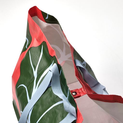 BASTUA, carrier bag/large/leaf pattern, 55x37x35 cm/71 l, 505.426.32