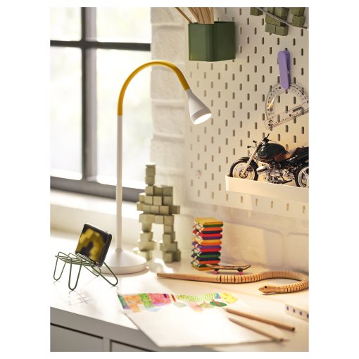 NÄVLINGE, desk lamp with built-in LED light source, 505.747.17