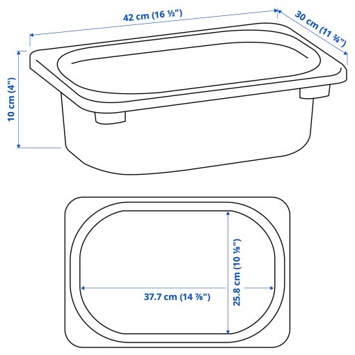 TROFAST, storage box, 42x30x10 cm, 505.820.72