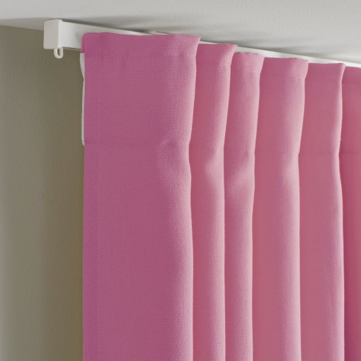 GINSTMOTT, curtains with heading tape/1 pair, 145x300 cm, 505.971.82