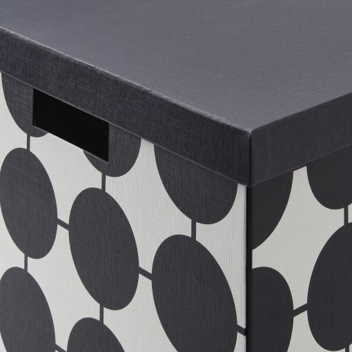 TJENA, storage box with lid, 32x35x32 cm, 506.010.56