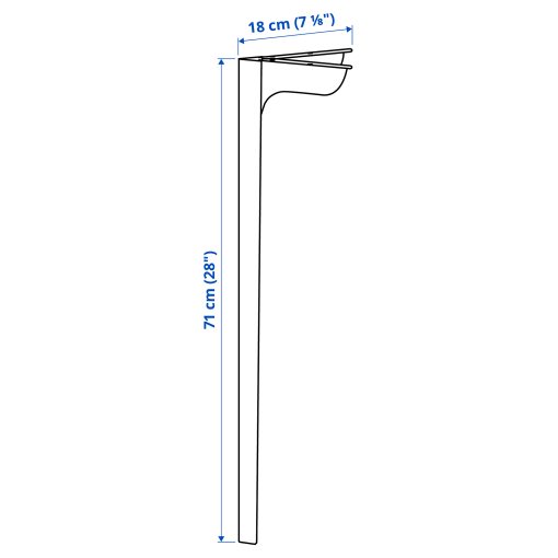 SKÅLSTA, πόδι τραπεζιού, 4 τεμ., 506.116.54