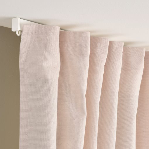 LENDA, curtains with tie-backs and heading tape/1 pair, 140x300 cm, 506.149.40