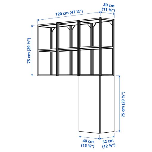 ENHET, σύνθεση αποθήκευσης για χώρο πλυντήριου, 593.314.80