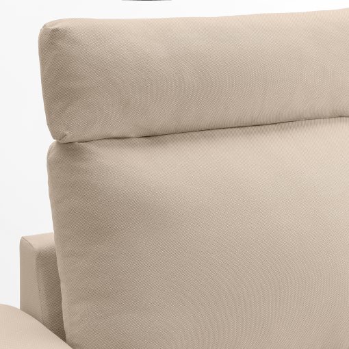 VIMLE, τριθέσιος καναπές με κεφαλάρι με πλατιά μπράτσα, 594.014.25