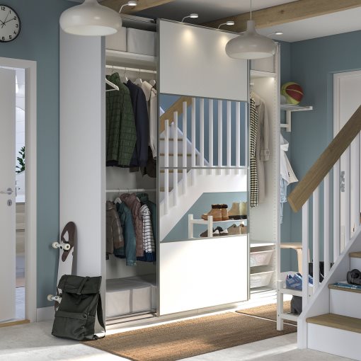 PAX/MEHAMN/AULI, wardrobe combination, 200x66x236 cm, 594.329.88