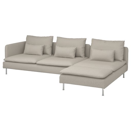 SÖDERHAMN, 4-seat sofa with chaise longue and open end, 594.497.00