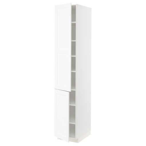 METOD, high cabinet with shelves/2 doors, 40x60x220 cm, 594.735.11