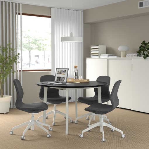 MITTZON, conference table/round, 120x75 cm, 595.304.46