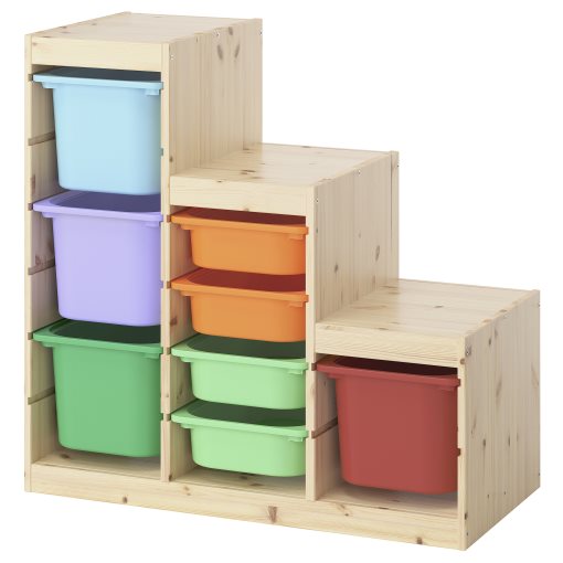 TROFAST, storage combination with boxes, 94x44x91 cm, 595.743.36