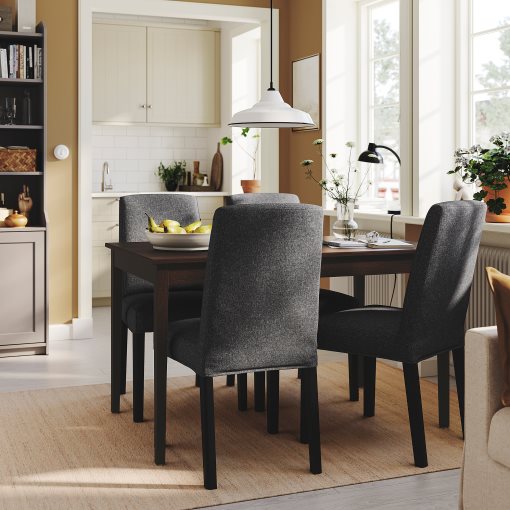 NÄSINGE/BERGMUN, table and 4 chairs, 130x80 cm, 595.970.26