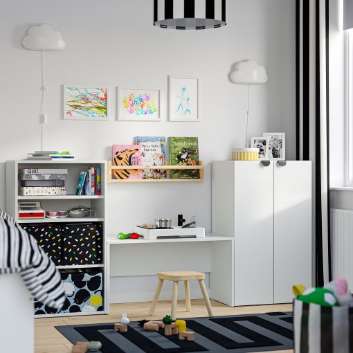 LASTARE, storage combination with bench, 210x42x100 cm, 596.038.81