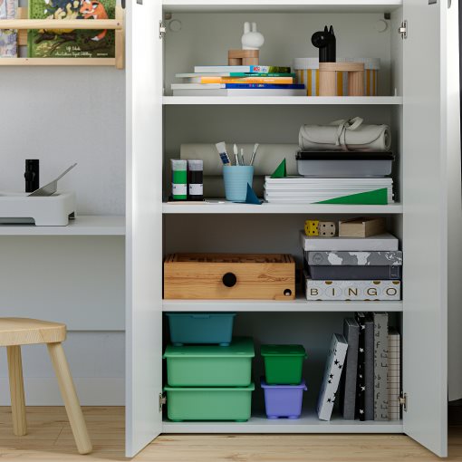 LASTARE, storage combination with bench, 210x42x100 cm, 596.038.81