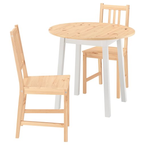PINNTORP/PINN, table and 2 chairs, 85 cm, 596.268.30