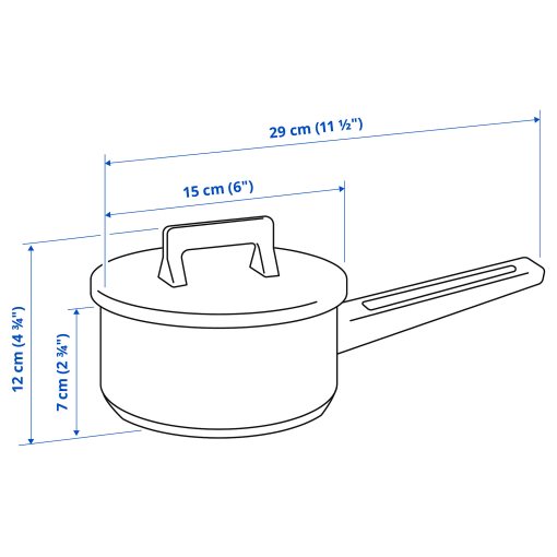 SNITSIG, pot with lid, 1 l, 601.297.26