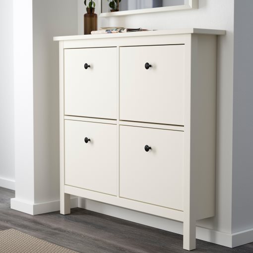 HEMNES, shoe cabinet with 4 compartments, 601.561.21