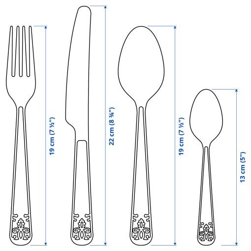 ÄTBART, 24-piece cutlery set, 602.589.59