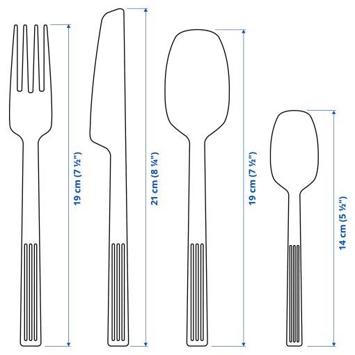 JUSTERA, 24-piece cutlery set, 602.589.64