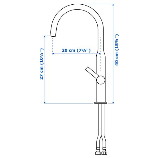 NYVATTNET, kitchen mixer tap, 604.896.34