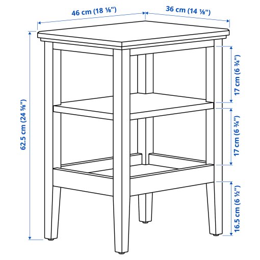 IDANÄS, side table, 46x36 cm, 604.960.45