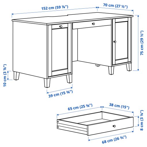 IDANÄS, desk, 152x70 cm, 605.141.53