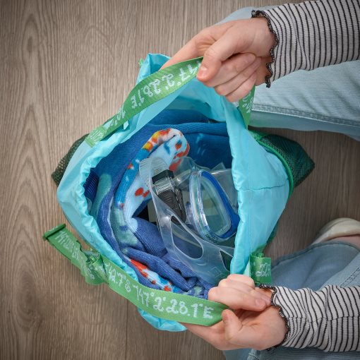 BLÅVINGAD, πετσέτα μπάνιου/μοτίβο χελώνας, 70x140 cm, 605.340.66