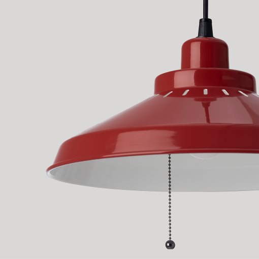 SOMMARLÅNKE, pendant lamp with built-in LED light source/outdoor, 38 cm, 605.445.98