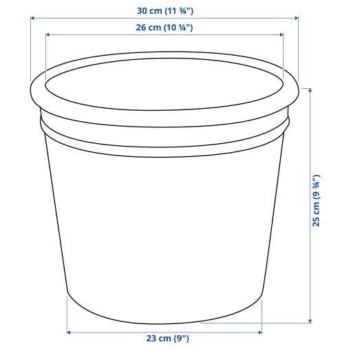 CURRYBLAD, plant pot outdoor, 26 cm, 605.847.87