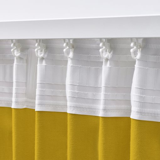 GINSTMOTT, curtains with heading tape/1 pair, 145x300 cm, 605.971.86
