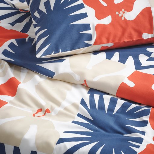 HYLSNEJLIKA, duvet cover and 2 pillowcases, 240x220/50x60 cm, 606.055.15