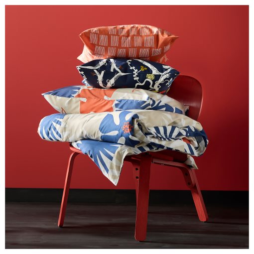 HYLSNEJLIKA, duvet cover and 2 pillowcases, 240x220/50x60 cm, 606.055.15