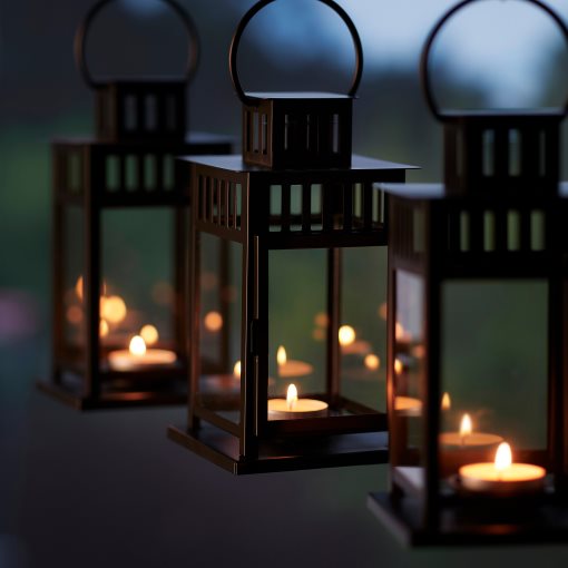 BORRBY, lantern for tealight in/outdoor, 20 cm, 606.088.54