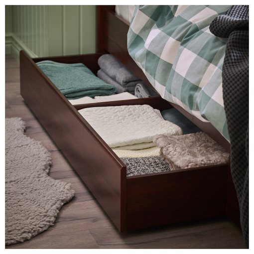 SONGESAND, bed frame with 2 storage boxes, 160X200 cm, 692.411.15