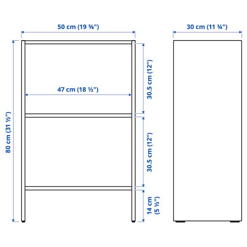 BAGGEBO, TV storage combination, 174x35x116 cm, 694.436.51