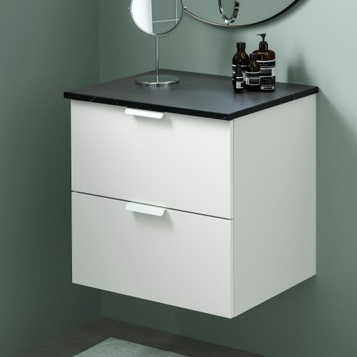 GODMORGON/TOLKEN, wash-stand with 2 drawers, 62x49x60 cm, 694.825.29