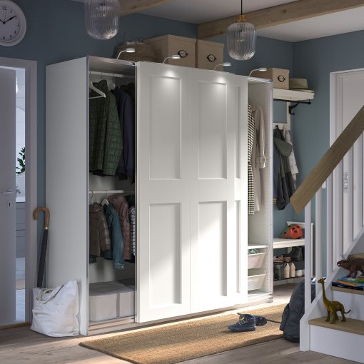PAX/GRIMO, wardrobe combination, 200x66x201 cm, 695.028.48