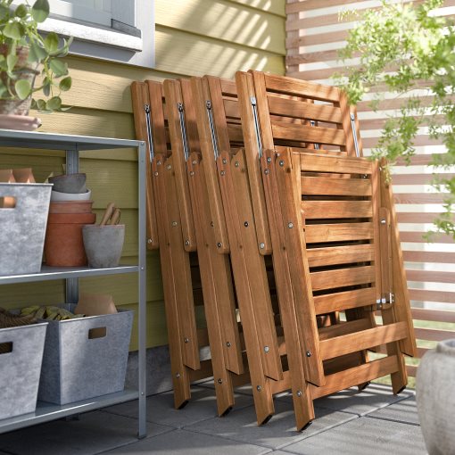 NÄMMARÖ, table with 4 reclining chairs outdoor, 140 cm, 695.443.96