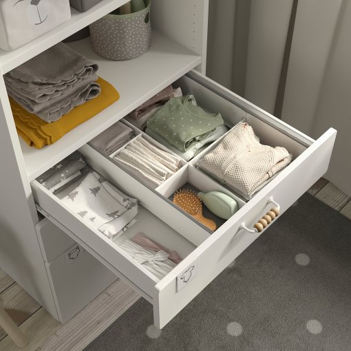 SMASTAD/PLATSA, bookcase with 3 drawers, 60x57x123 cm, 695.446.69