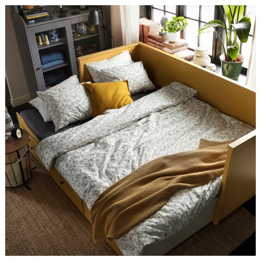 HEMNES, day-bed with 3 drawers/2 mattresses, 80x200 cm, 695.598.68