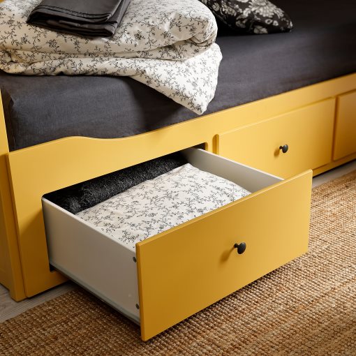 HEMNES, day-bed with 3 drawers/2 mattresses, 80x200 cm, 695.598.68