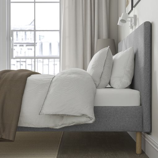 TÄRNKULLEN, upholstered bed frame, 140x200 cm, 695.692.02