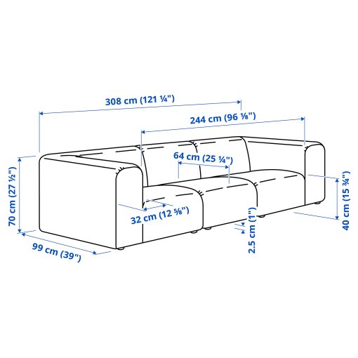 STOCKHOLM 2025, 4-seat sofa, 695.743.12
