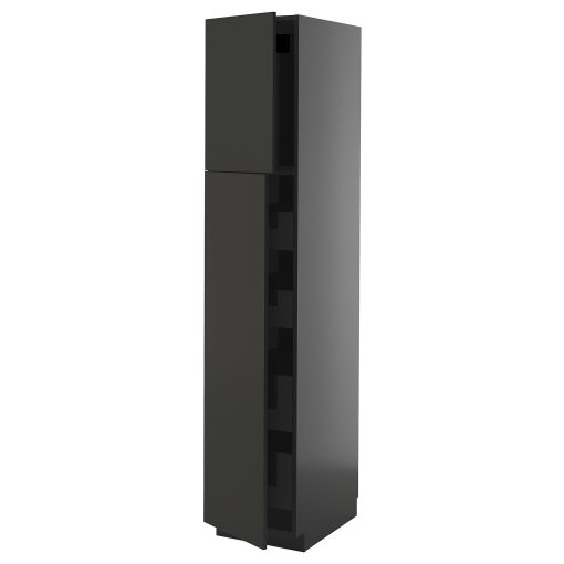 METOD/KNIVSHULT, high cabinet with 2 doors/4 drawers, 40x60x200 cm, 695.871.40