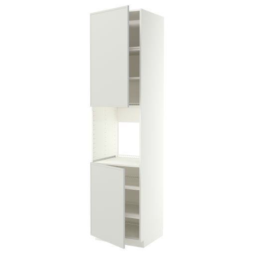METOD, high cabinet for oven with 2 doors/shelves, 60x60x240 cm, 696.042.53