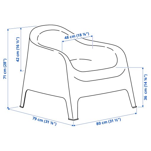 SKARPÖ, armchair, outdoor, 702.341.85